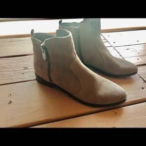 Marc Fisher Rail Ankle Boots, Gray Suede